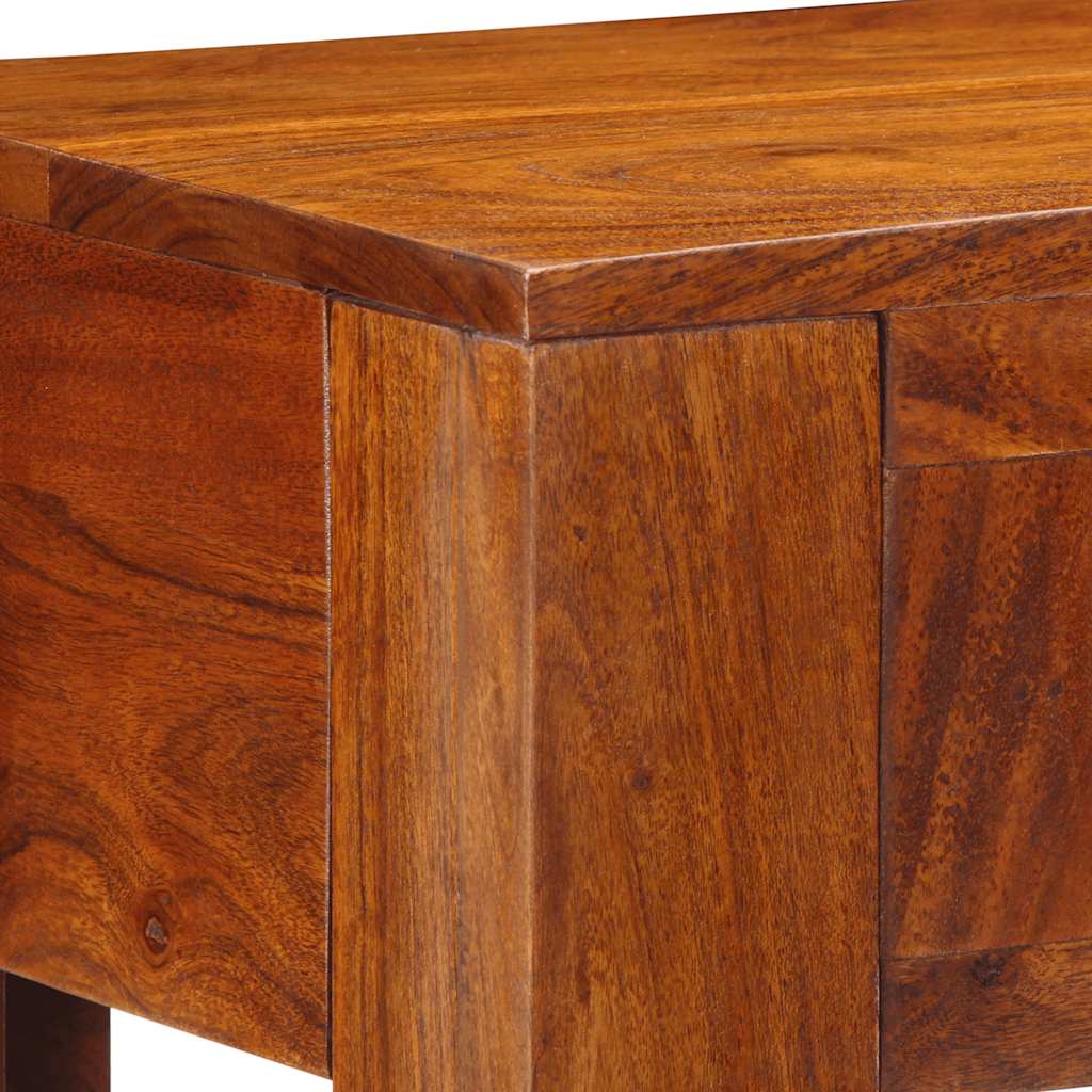 Mesa consola madera maciza de acacia 80x35x75 cm