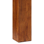 Mesa consola madera maciza de acacia 80x35x75 cm