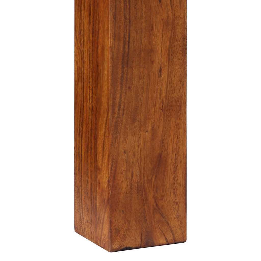 Mesa consola madera maciza de acacia 80x35x75 cm