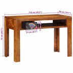 Escritorio con cajón con almacenamiento Marrón 110 x 50 x 73 cm
