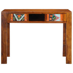 Escritorio con cajón con almacenamiento Marrón 100 x 50 x 75 cm