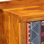 Aparador Multicolor 40 x 35 x 45 cm madera maciza de acacia
