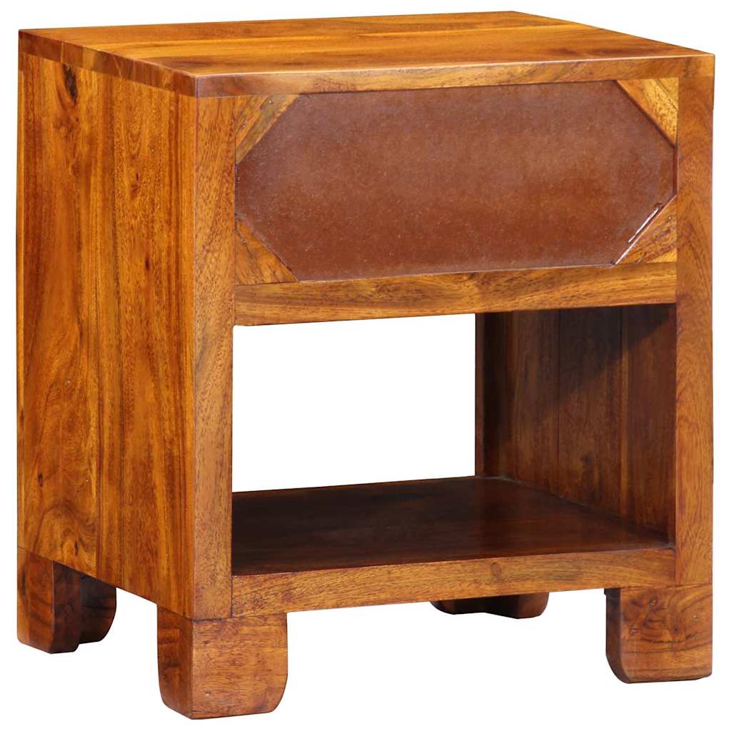 Aparador Multicolor 40 x 35 x 45 cm madera maciza de acacia