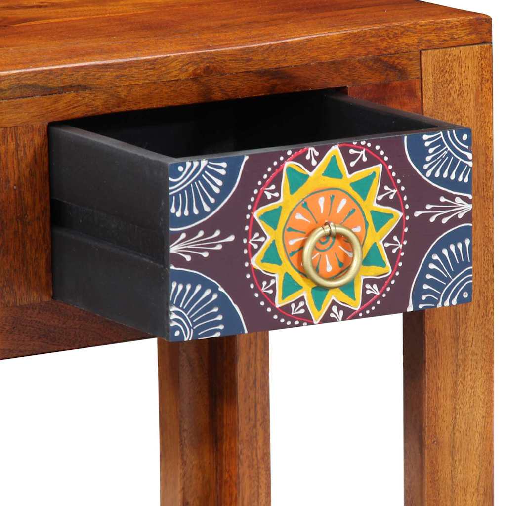 Mesa lateral con cajón Marrón 40 x 30 x 36 cm