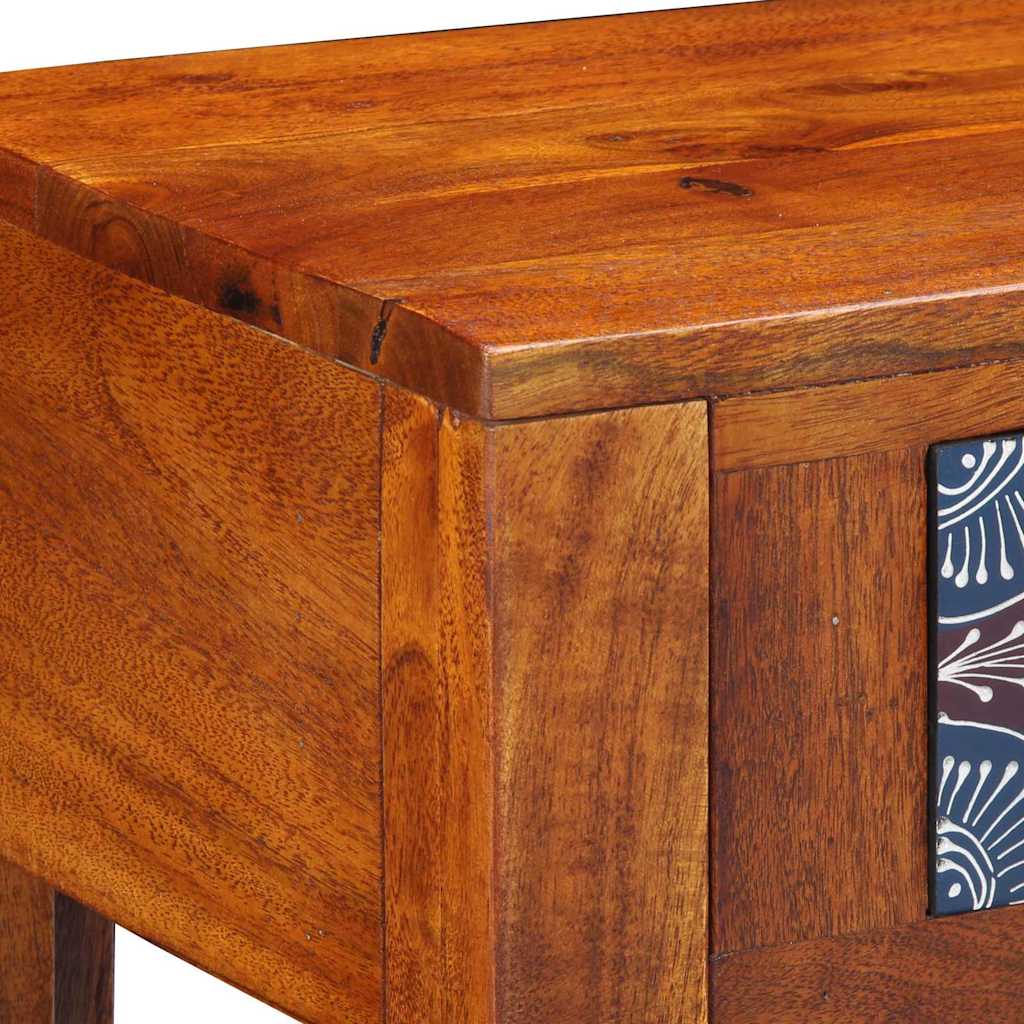 Mesa lateral con cajón Marrón 40 x 30 x 36 cm