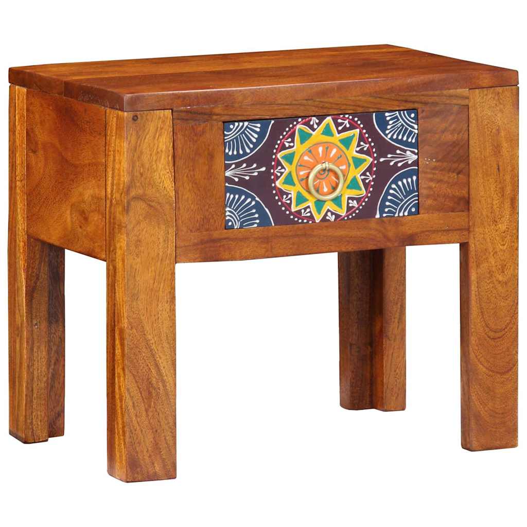 Mesa lateral con cajón Marrón 40 x 30 x 36 cm