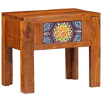 Mesa lateral con cajón Marrón 40 x 30 x 36 cm