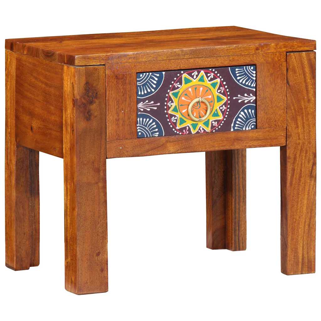 Mesa lateral con cajón Marrón 40 x 30 x 36 cm