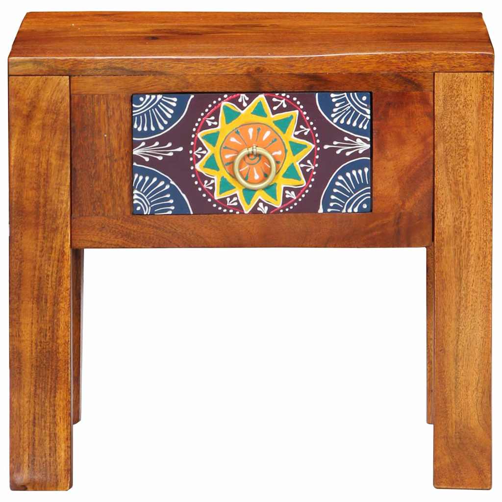 Mesa lateral con cajón Marrón 40 x 30 x 36 cm