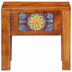 Mesa lateral con cajón Marrón 40 x 30 x 36 cm