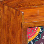 Armario Zapatero Marrón 55 x 35 x 75 cm Madera de Acacia Sólida