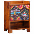 Armario Zapatero Marrón 55 x 35 x 75 cm Madera de Acacia Sólida
