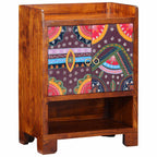 Armario Zapatero Marrón 55 x 35 x 75 cm Madera de Acacia Sólida
