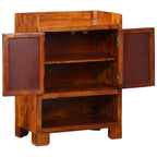 Armario Zapatero Marrón 55 x 35 x 75 cm Madera de Acacia Sólida