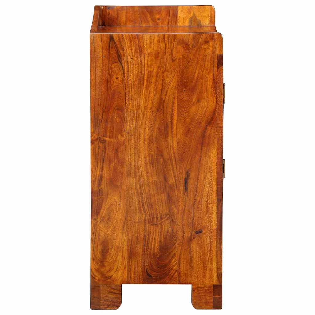 Armario Zapatero Marrón 55 x 35 x 75 cm Madera de Acacia Sólida