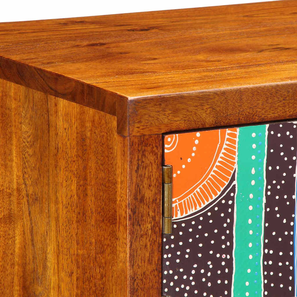 Armario Zapatero Marrón 90 x 35 x 55 cm Madera de Acacia Sólida