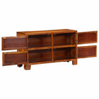 Armario Zapatero Marrón 90 x 35 x 55 cm Madera de Acacia Sólida