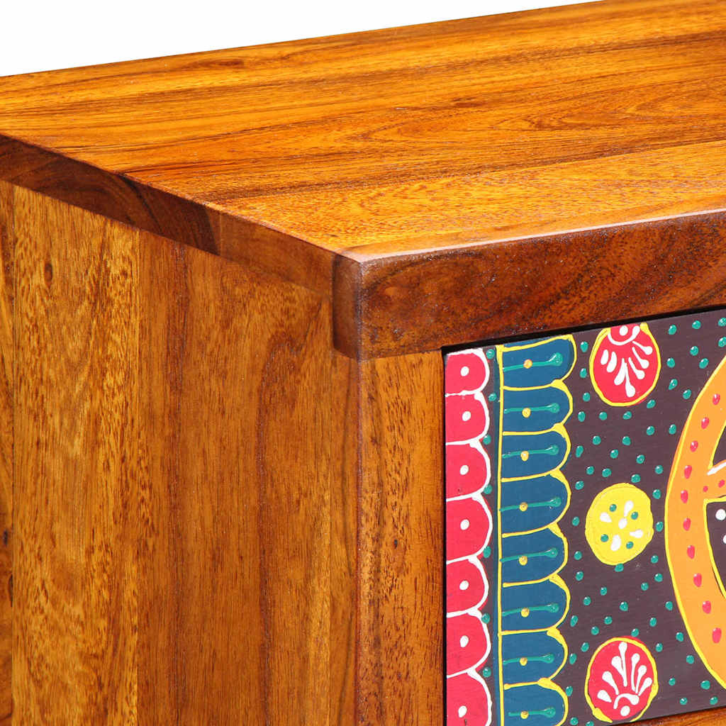 Armario de Noche Marrón 40 x 35 x 35 cm Madera de Acacia Sólida