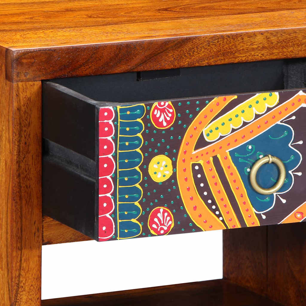 Armario de Noche Marrón 40 x 35 x 35 cm Madera de Acacia Sólida