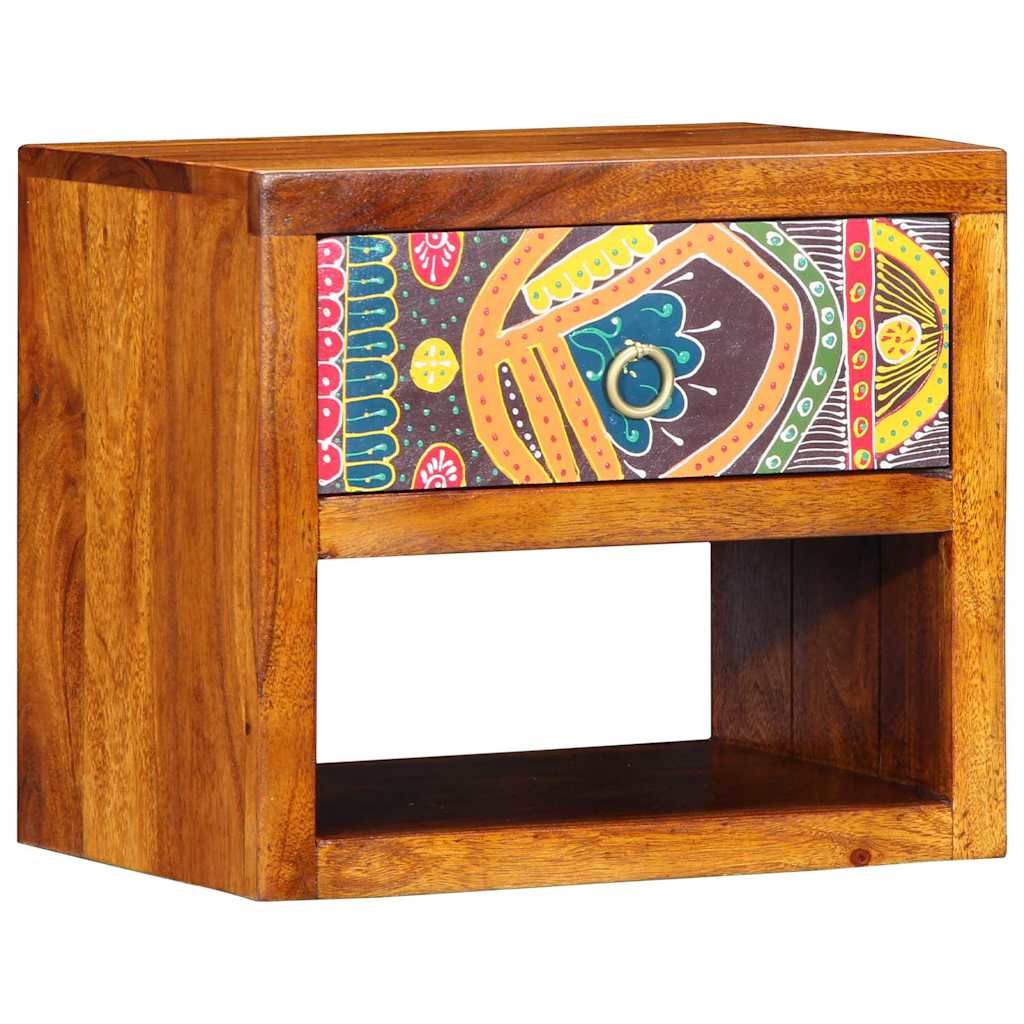 Armario de Noche Marrón 40 x 35 x 35 cm Madera de Acacia Sólida