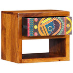 Armario de Noche Marrón 40 x 35 x 35 cm Madera de Acacia Sólida