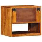 Armario de Noche Marrón 40 x 35 x 35 cm Madera de Acacia Sólida