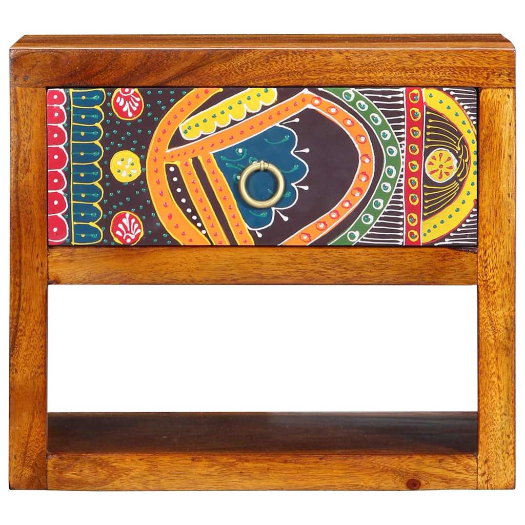 Armario de Noche Marrón 40 x 35 x 35 cm Madera de Acacia Sólida