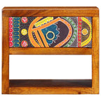 Armario de Noche Marrón 40 x 35 x 35 cm Madera de Acacia Sólida
