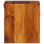 Armario de Noche Marrón 40 x 35 x 35 cm Madera de Acacia Sólida