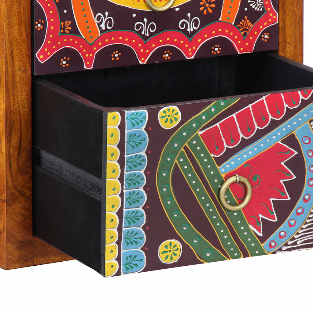 Armario de Noche con cajón 2 pcs Marrón 35 x 30 x 40 cm