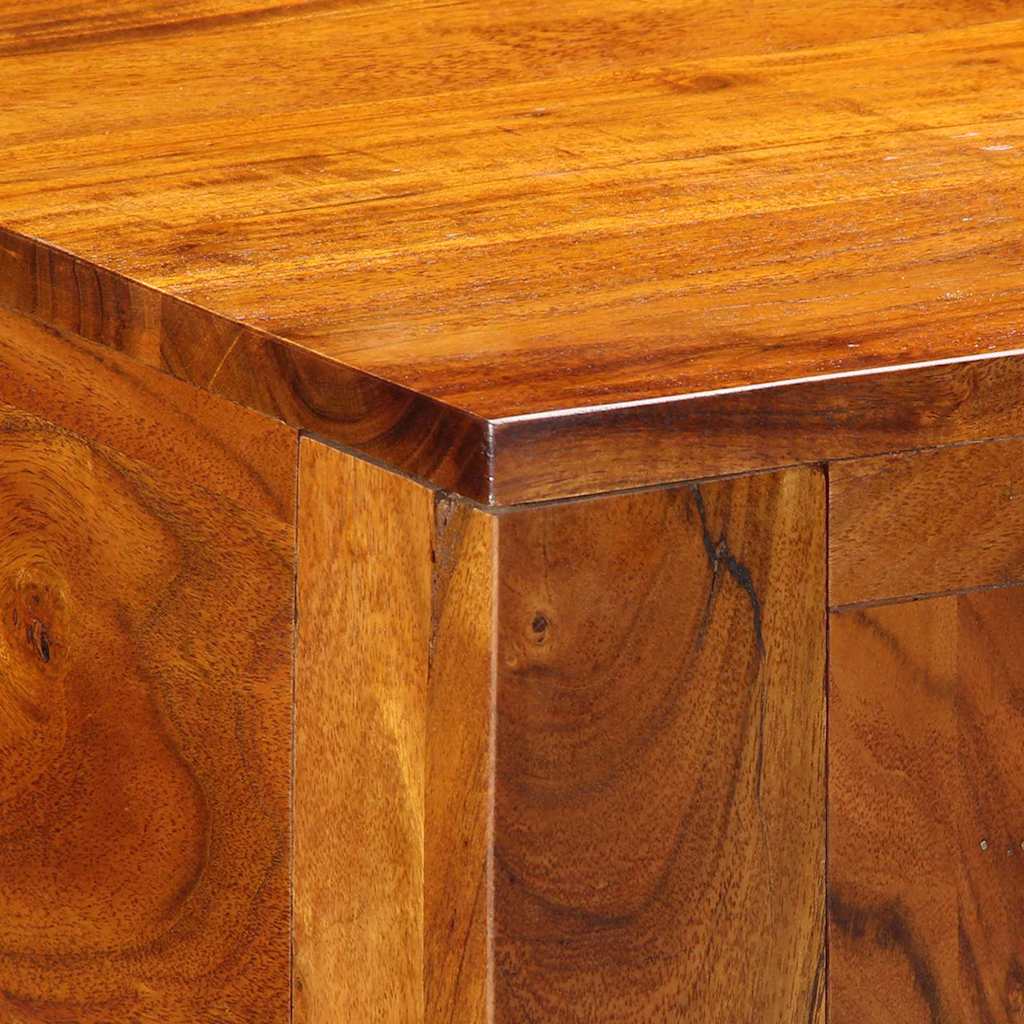 Mesa Tocador Marrón 90 x 45 x 75 cm Madera de Acacia Sólida