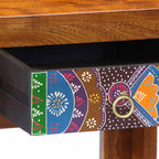 Mesa Tocador Marrón 90 x 45 x 75 cm Madera de Acacia Sólida