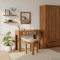 Mesa Tocador Marrón 90 x 45 x 75 cm Madera de Acacia Sólida