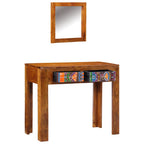 Mesa Tocador Marrón 90 x 45 x 75 cm Madera de Acacia Sólida