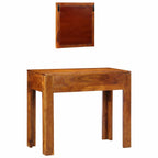 Mesa Tocador Marrón 90 x 45 x 75 cm Madera de Acacia Sólida