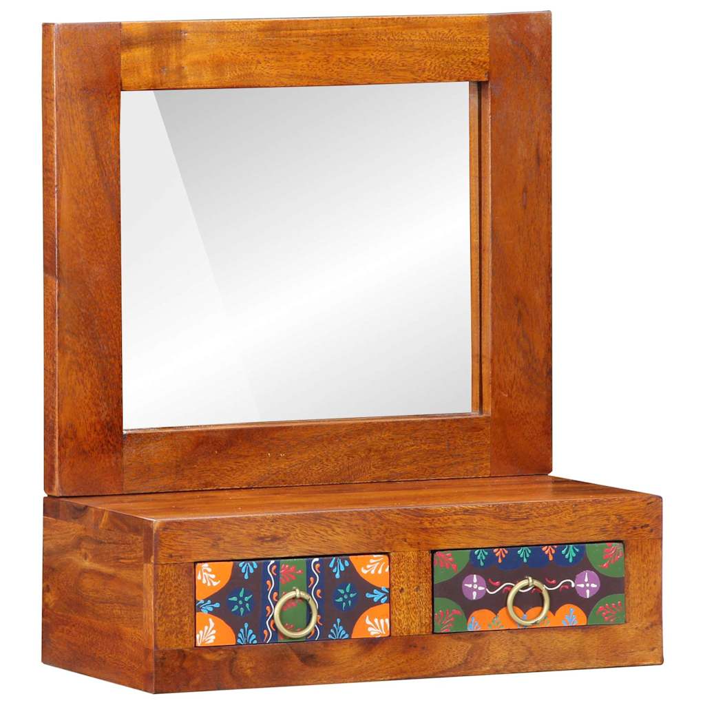 Armario de Pared Marrón 40 x 20 x 50 cm Madera de Acacia Sólida