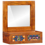 Armario de Pared Marrón 40 x 20 x 50 cm Madera de Acacia Sólida