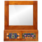 Armario de Pared Marrón 40 x 20 x 50 cm Madera de Acacia Sólida