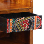 Banco para zapatos con cajón Marrón miel 100 x 35 x 45 cm