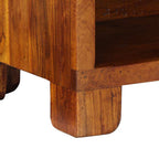 Banco para zapatos con cajón Marrón miel 100 x 35 x 45 cm