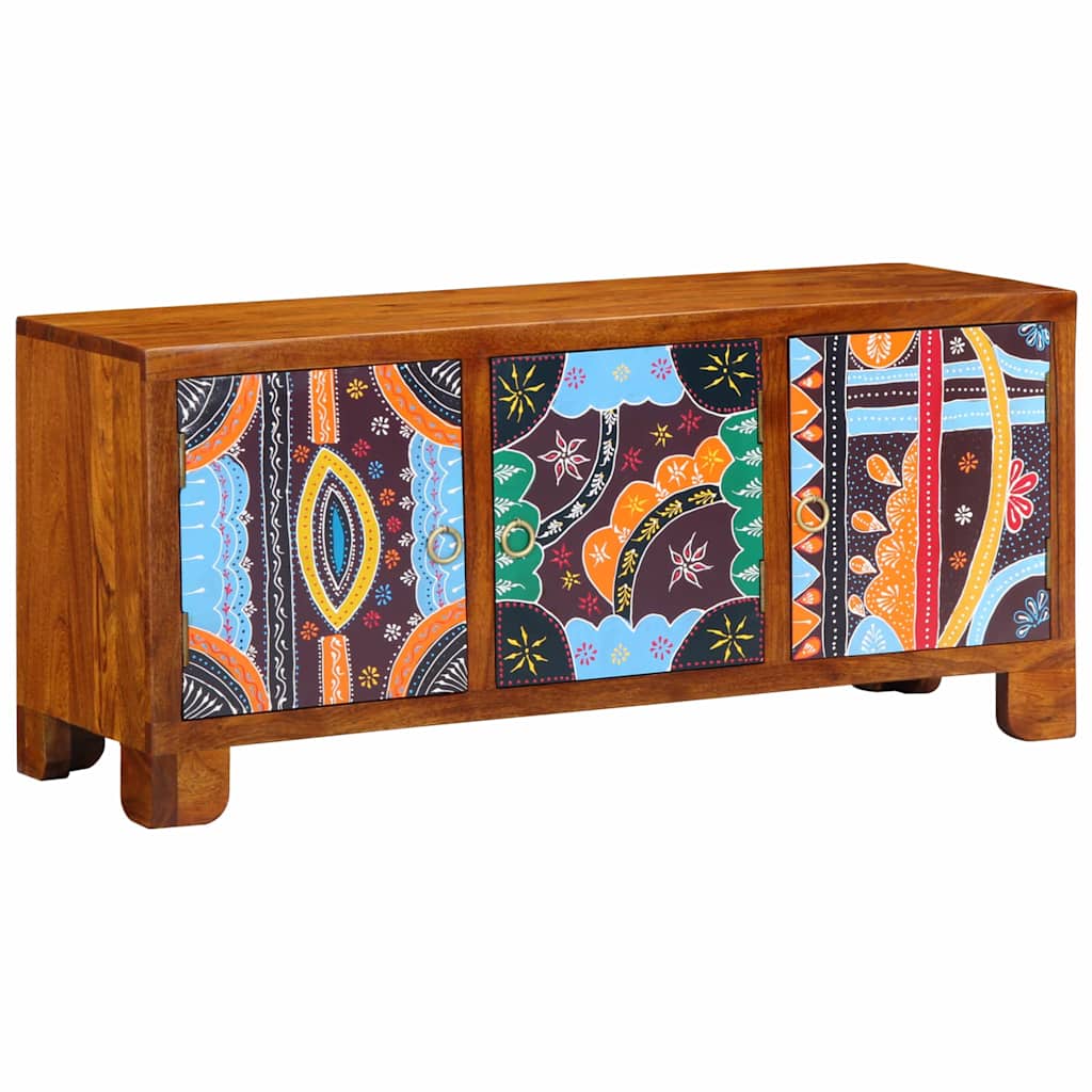 Banco para zapatos con puerta Marrón miel 100 x 35 x 45 cm