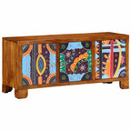 Banco para zapatos con puerta Marrón miel 100 x 35 x 45 cm