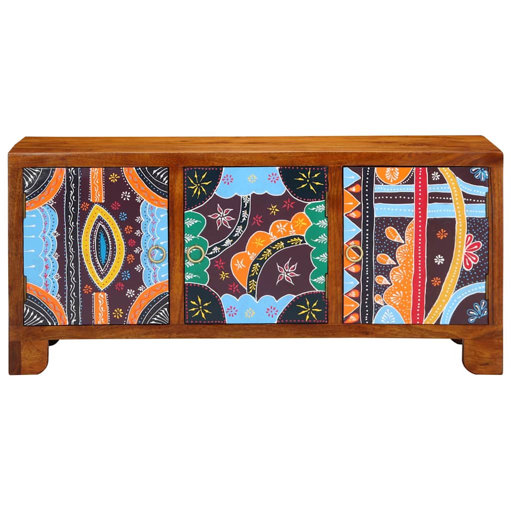 Banco para zapatos con puerta Marrón miel 100 x 35 x 45 cm