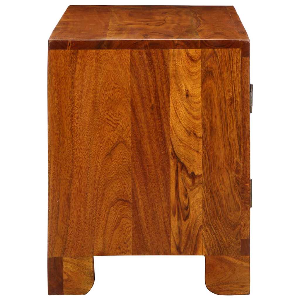 Banco para zapatos con puerta Marrón miel 100 x 35 x 45 cm