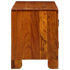 Banco para zapatos con puerta Marrón miel 100 x 35 x 45 cm