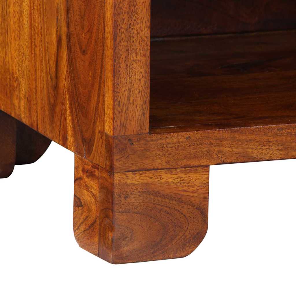 Mesa de Fin Floral con cajón Marrón 40 x 35 x 75 cm