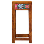 Mesa de Fin Floral con cajón Marrón 35 x 35 x 75 cm