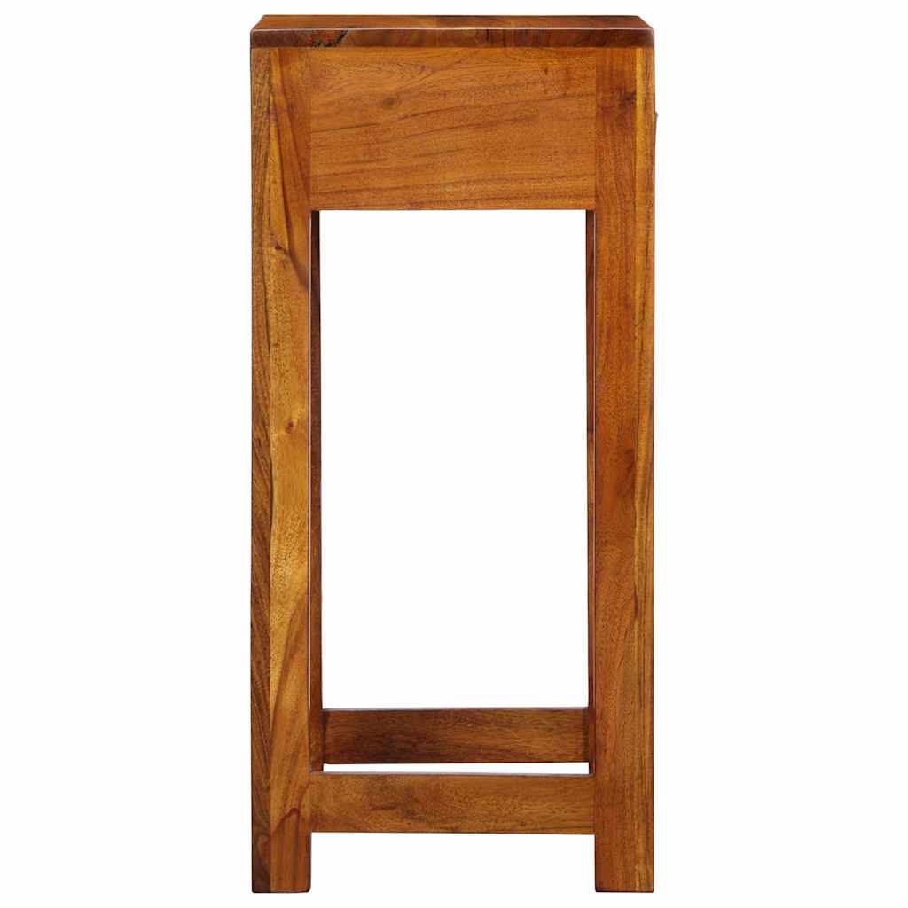 Mesa de Fin Floral con cajón Marrón 35 x 35 x 75 cm