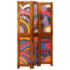 Separador de habitaciones Marrón miel 105 x 1,5 x 160 cm