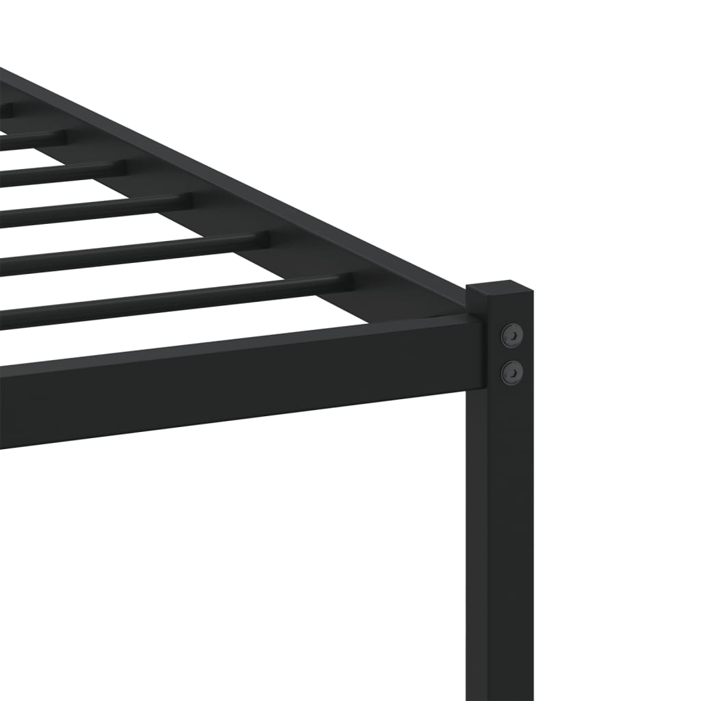 Estructura cama con cabecero sin colchón marrón roble 100x190cm